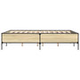 Voir la diapositive 5 : VIDAXL Cadre de lit sans matelas chene sonoma 160x200 cm