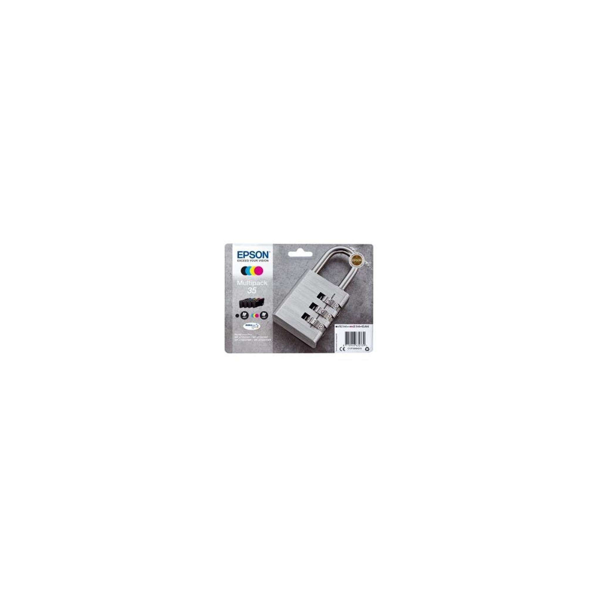 Epson Cartouche d'encre pack multipack 4 originales t3586 (noir + 3 couleurs) - c13t35864010