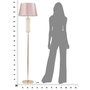 Voir la diapositive 6 : Paris Prix Lampadaire Design en Métal  Krista  168cm Rose & Or