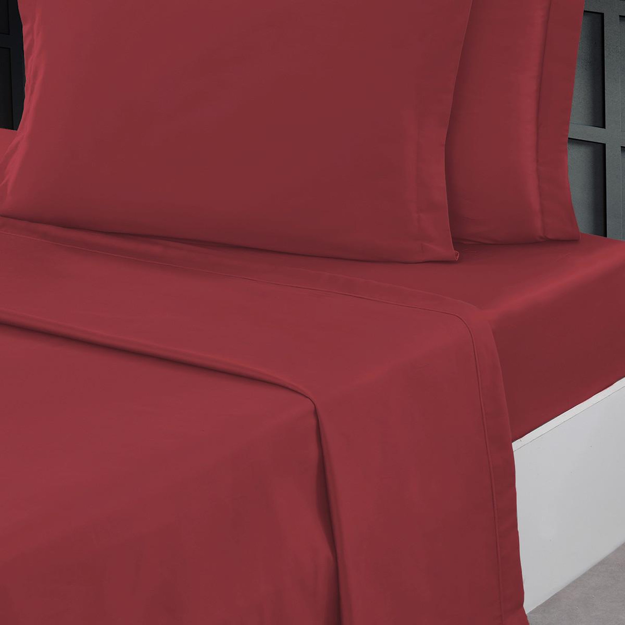 Voir la diapositive 1 : Sensei Maison Drap plat en percale de coton SOFT PERCALE