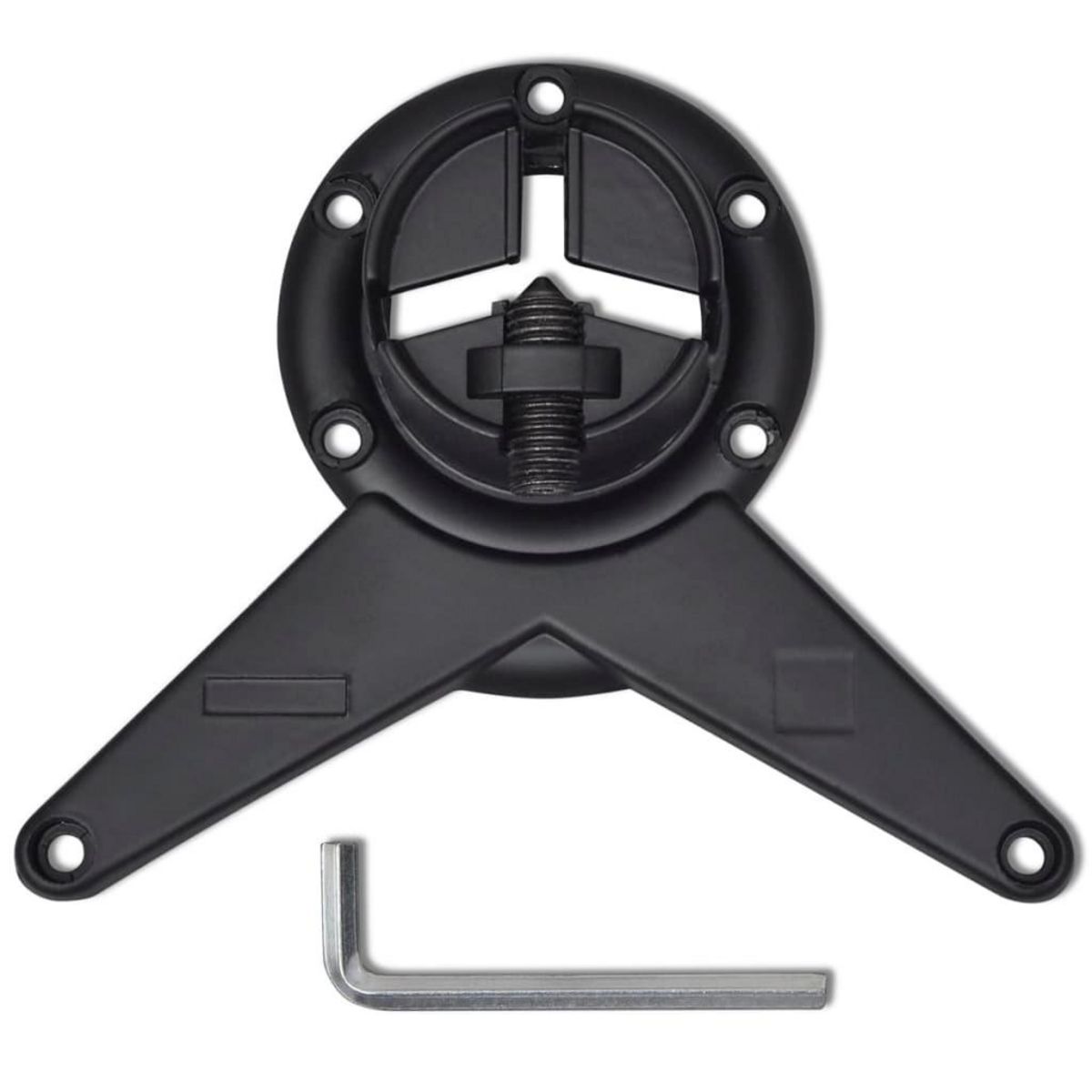 VIDAXL 4 pieds de table reglables en hauteur 870 mm Noir