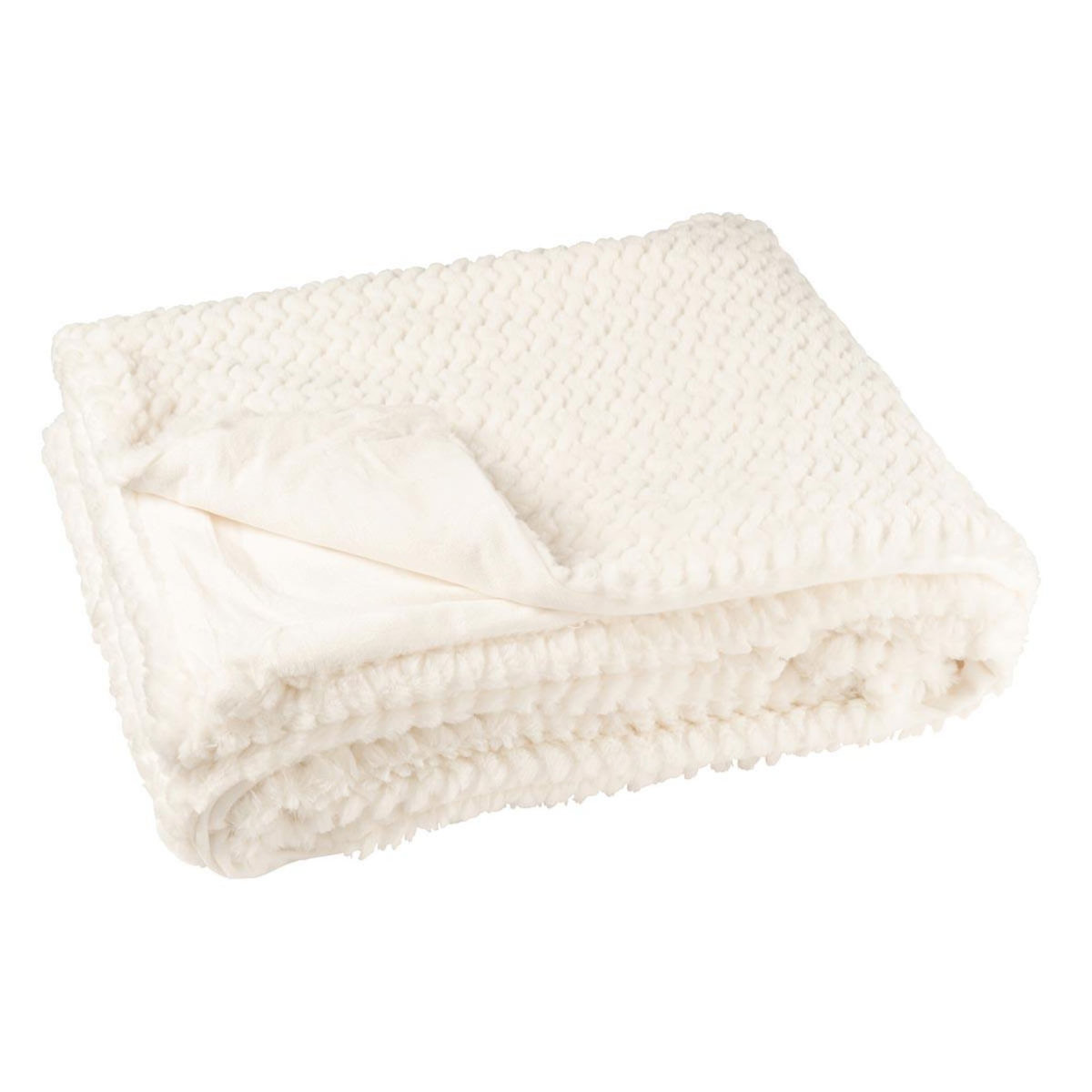 Paris Prix Plaid Uni  Winter  130x180cm Blanc