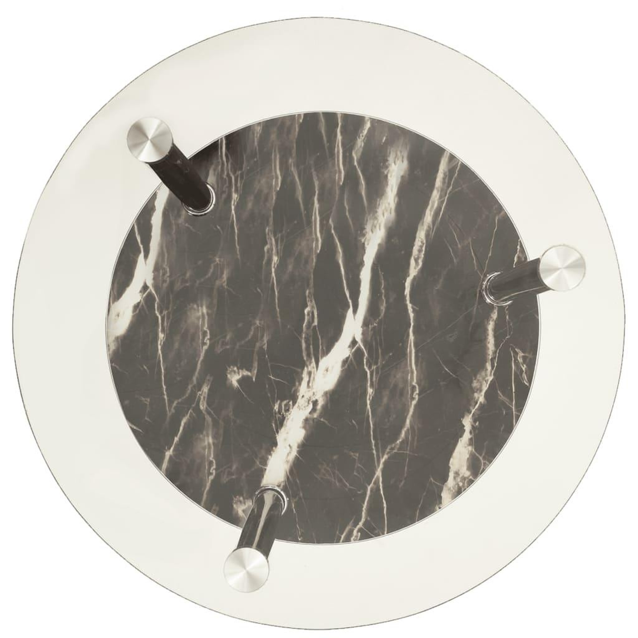 Voir la diapositive 3 : VIDAXL Table d'appoint 2 niveaux Transparent et noir 38cm Verre trempe