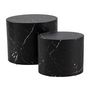 Voir la diapositive 1 : LISA DESIGN Aeryn - lot de 2 tables basses - effet marbre noir - 48 et 40 cm