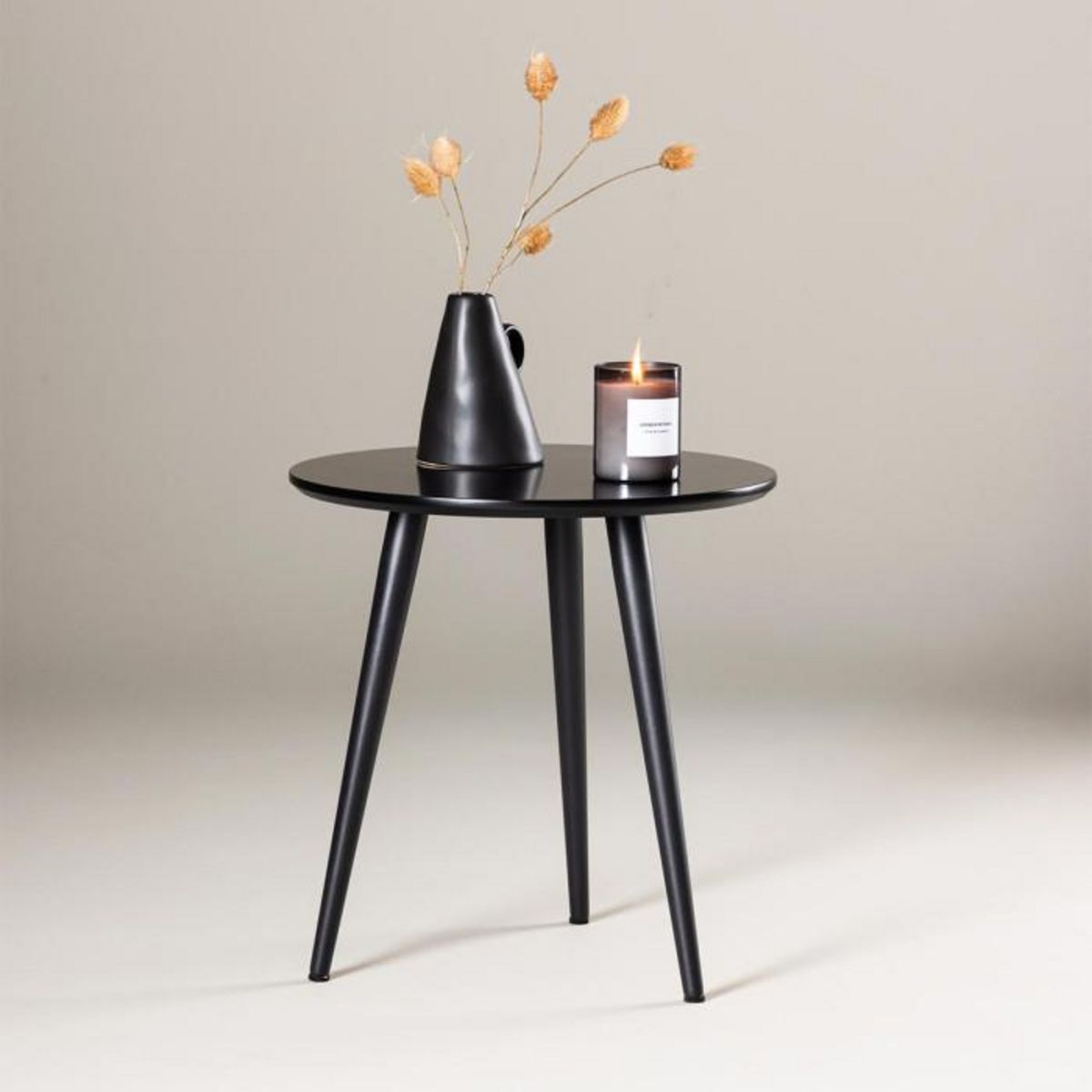 Paris Prix Table d'Appoint Design  Askim  50cm Noir