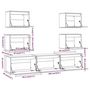 Voir la diapositive 6 : VIDAXL Meubles TV 7 pcs Bois massif de pin