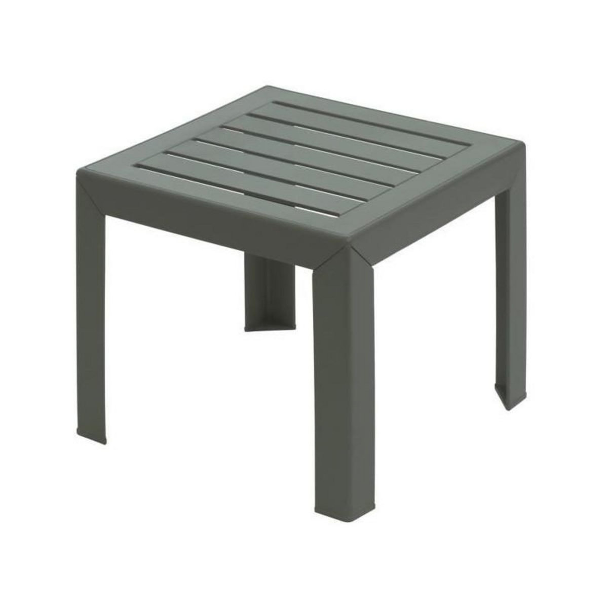 Grosfillex Table basse - GROSFILLEX - Miami - Forest green - 40x40 - Résine