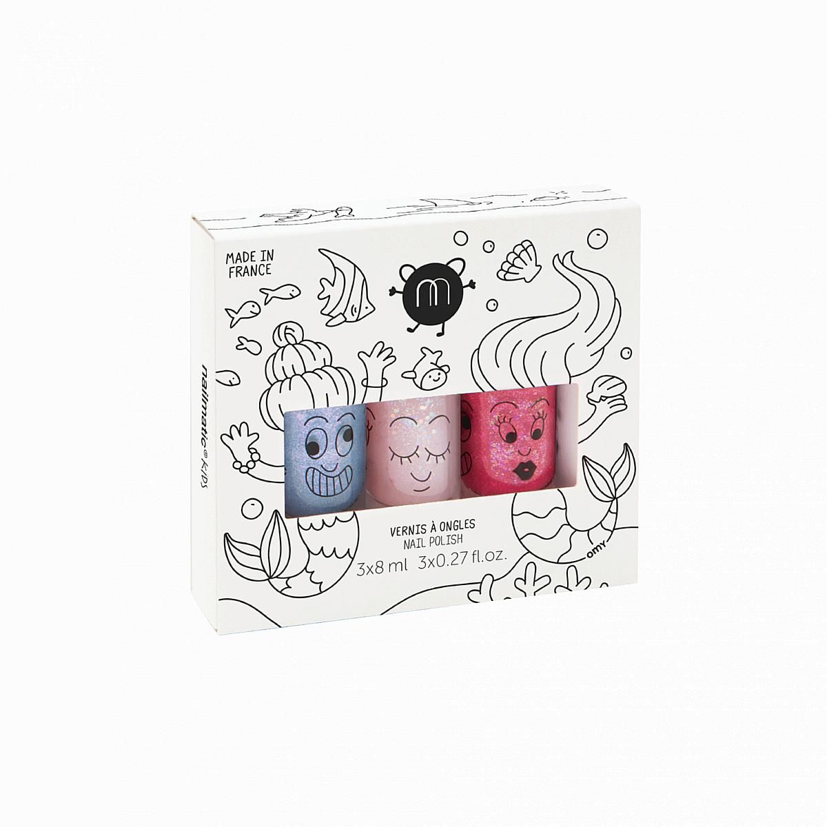 Nailmatic Coffret 3 vernis a l eau Merlin, Polly, Sissi