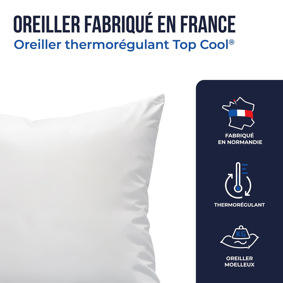 COLAS NORMAND Oreiller thermorégulant TopCool® 50X70