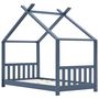 Voir la diapositive 3 : VIDAXL Cadre de lit d'enfant Gris Bois de pin massif 80x160 cm
