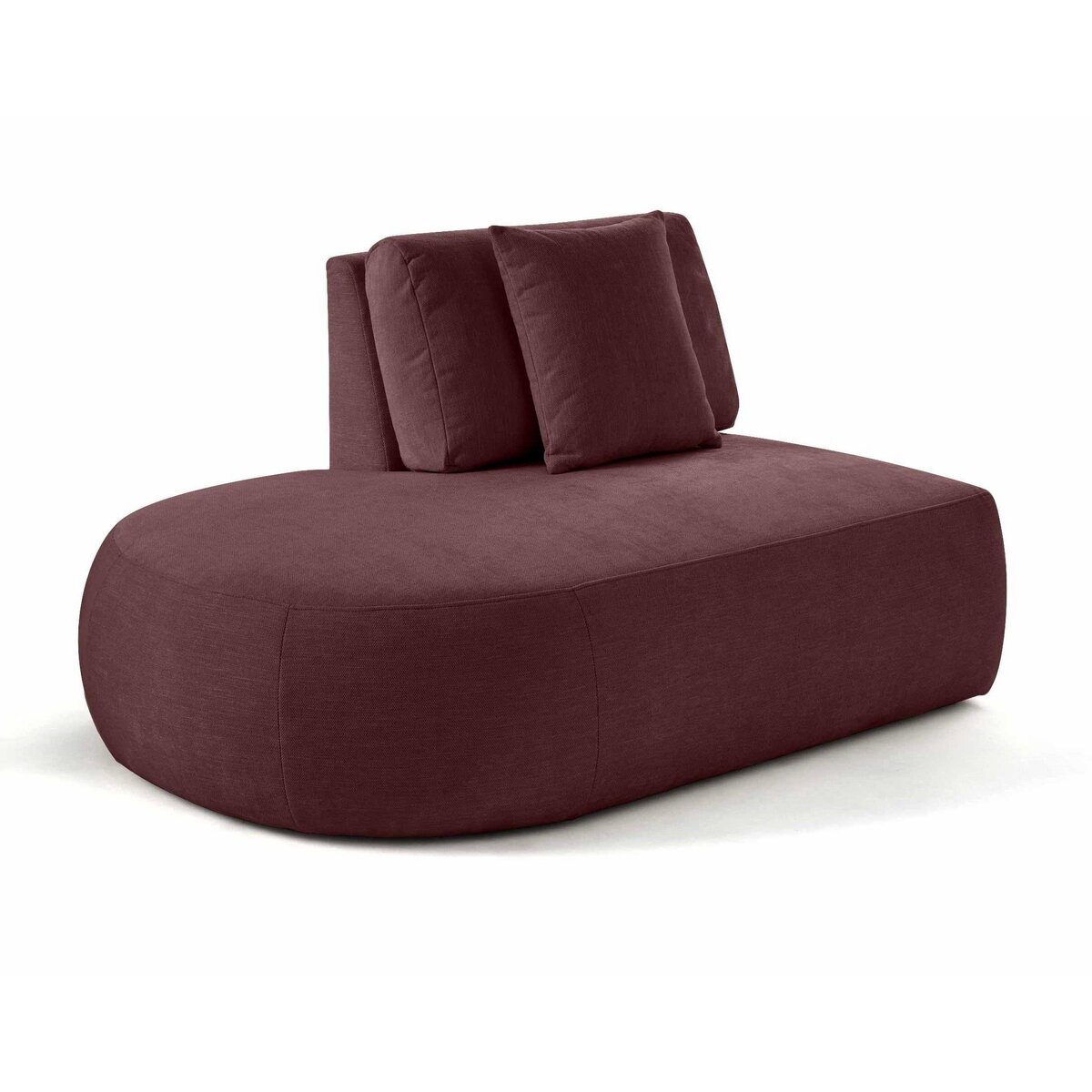 LISA DESIGN Santorini - module d'assise gauche - en tissu texturé