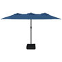 Voir la diapositive 3 : VIDAXL Parasol de jardin a double tete bleu azure 449x245 cm