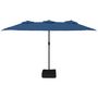 Voir la diapositive 3 : VIDAXL Parasol de jardin a double tete bleu azure 449x245 cm