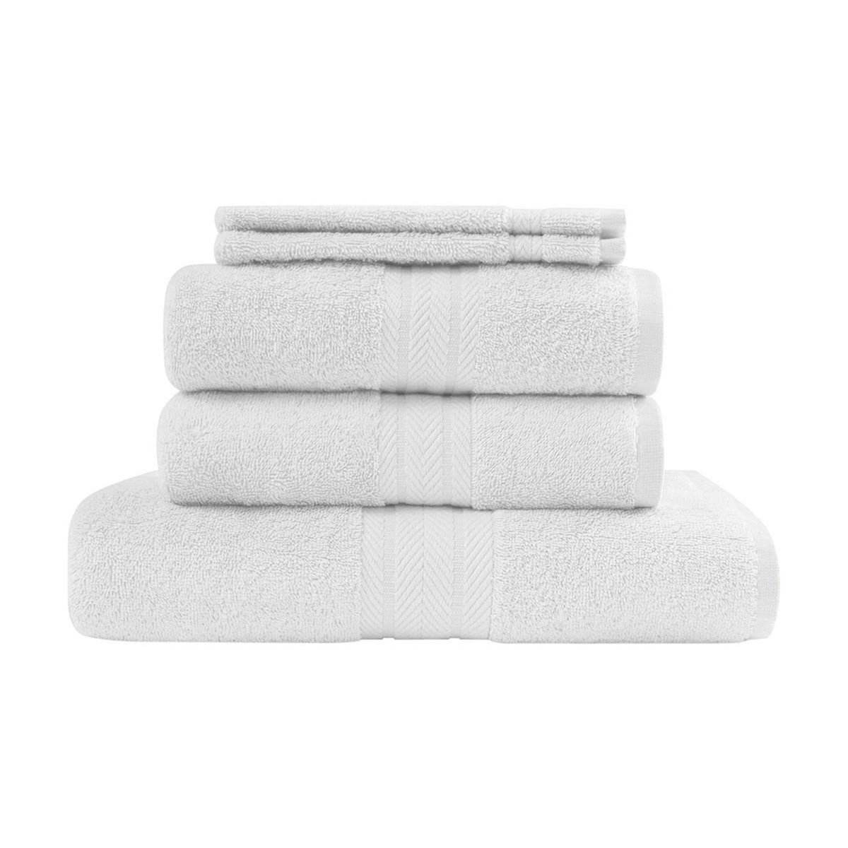 Sensei Maison Ensemble de bain 5 pièces (1 drap de bain + 2 serviettes de toilette + 2 gants) LUXURY