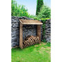 Voir la diapositive 2 : Habitat et Jardin Abri bûches - 1.05 m² - 2.10 x 0.50 x 1.8 m- 2 Stères