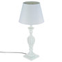 Voir la diapositive 1 : ATMOSPHERA Lampe en Bois Patiné  Cabeloh  55cm Blanc