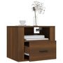 Voir la diapositive 4 : VIDAXL Tables de chevet murales 2 pcs Chene marron 50x36x40 cm