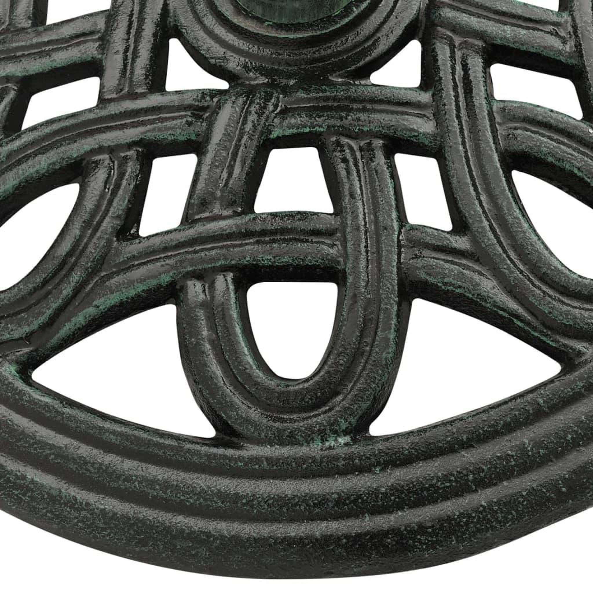Voir la diapositive 4 : VIDAXL Socle de parasol Vert 40x40x32 cm Fonte