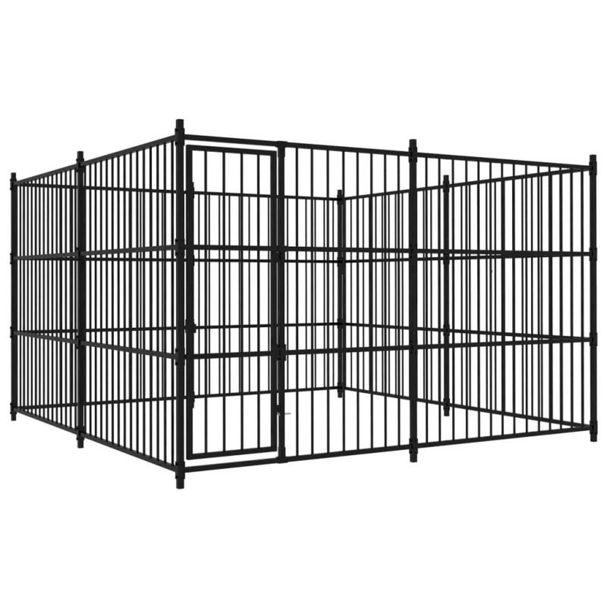 VIDAXL Chenil d extérieur pour chiens 300 x 300 x 185 cm