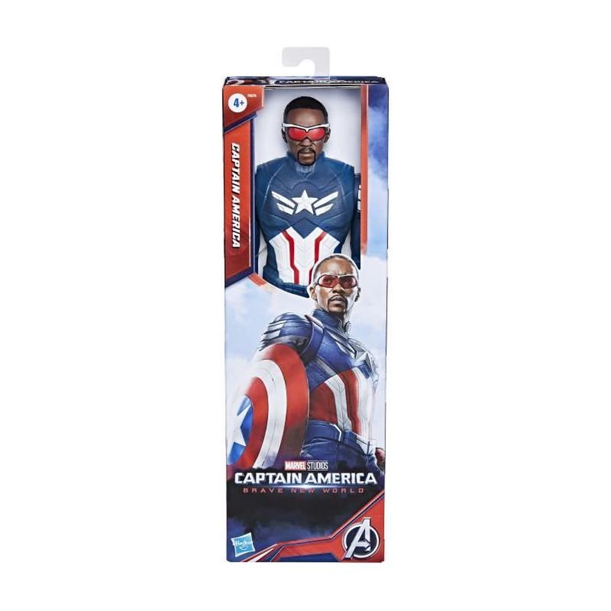 Voir la diapositive 4 : HASBRO Marvel Studios Captain America Brave New World Titan Hero Series, figurine Captain America