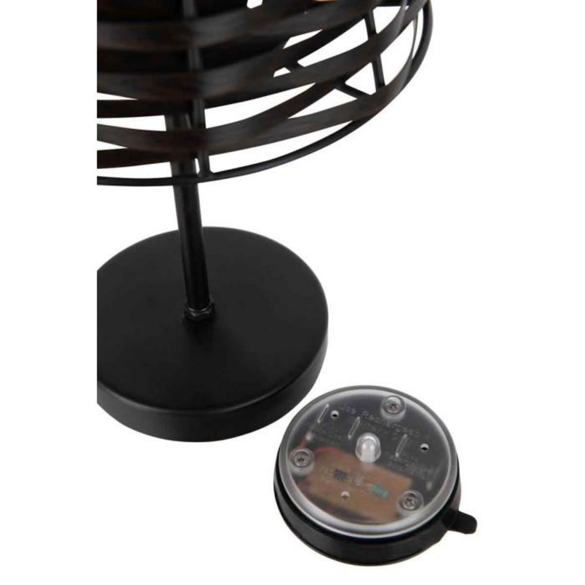 Paris Prix Lampe à Poser Led  Énergie Solaire  32cm Marron