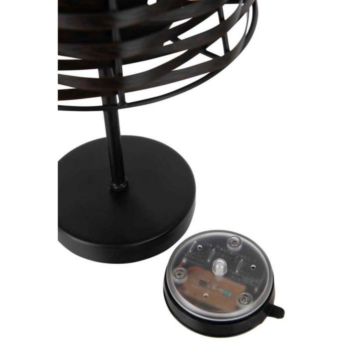 Paris Prix Lampe à Poser Led  Énergie Solaire  32cm Marron