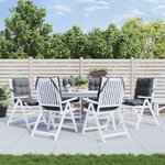 VIDAXL Coussins de chaise a dossier bas lot de 6 anthracite