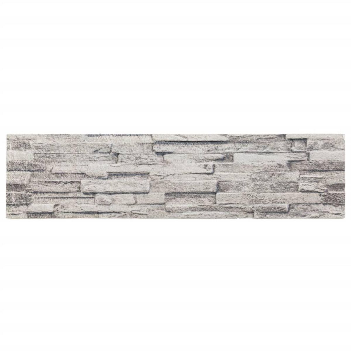 VIDAXL Panneaux muraux 3D 14 pcs gris clair 100x25 cm EPS