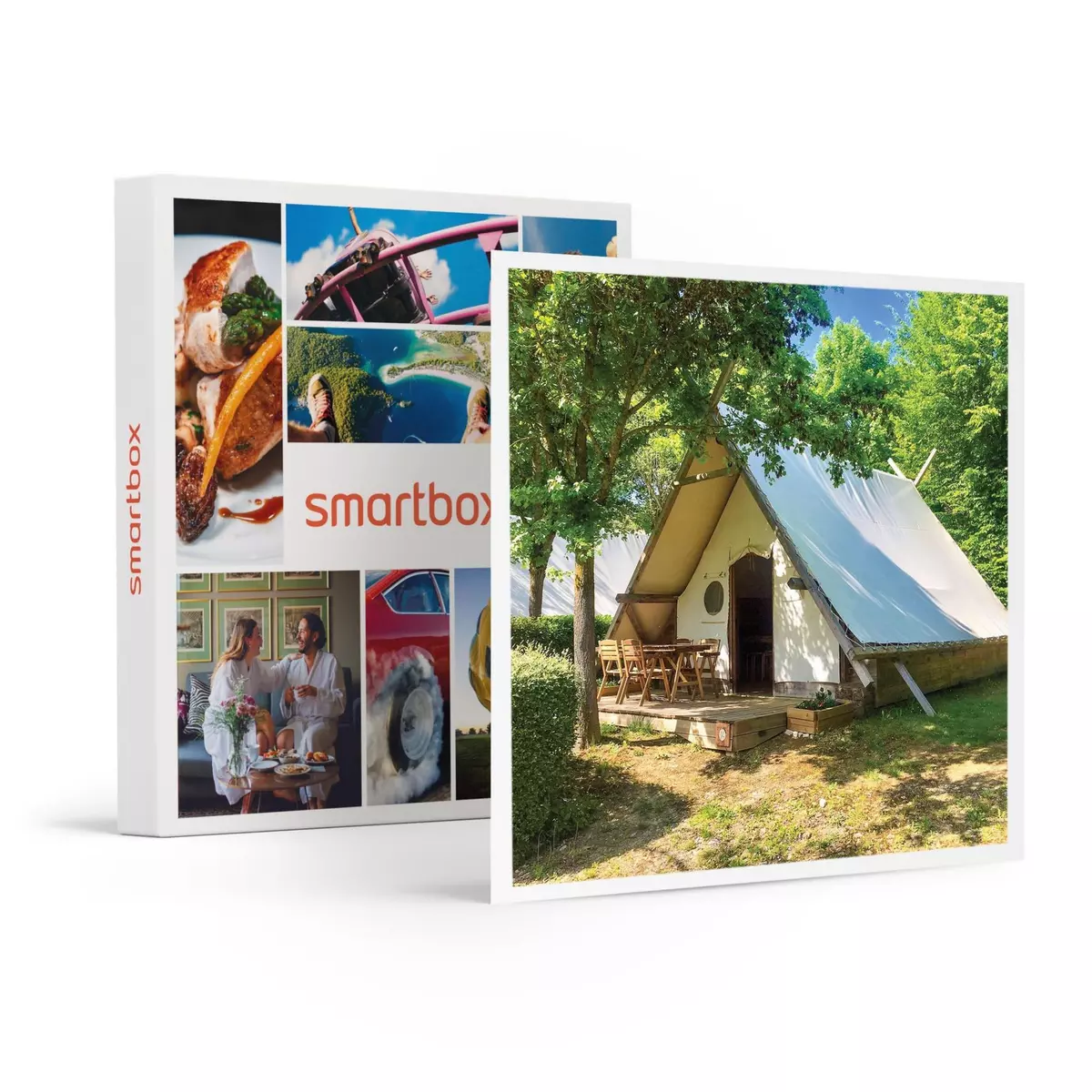 Smartbox 2 jours en tente trappeur pour 5 personnes - Coffret Cadeau Séjour
