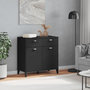 Voir la diapositive 3 : VIDAXL Buffet VIKEN noir 80x40x80 cm bois d'ingenierie
