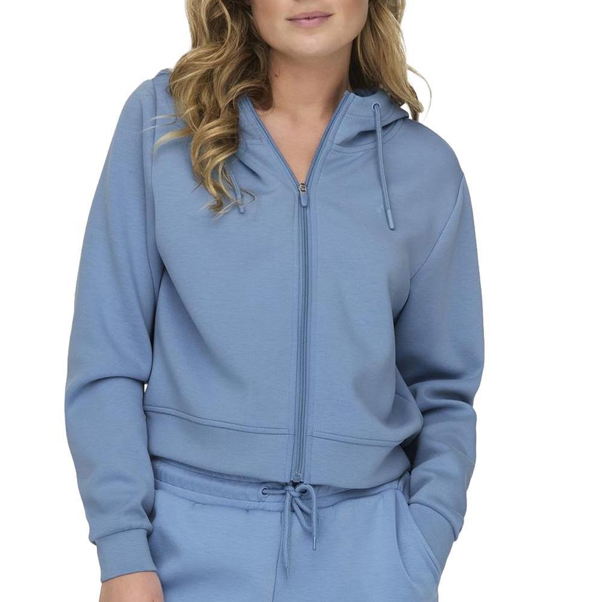Only Sweat Zippé Bleu Femme Only Lounge Life. Coloris disponibles : Bleu