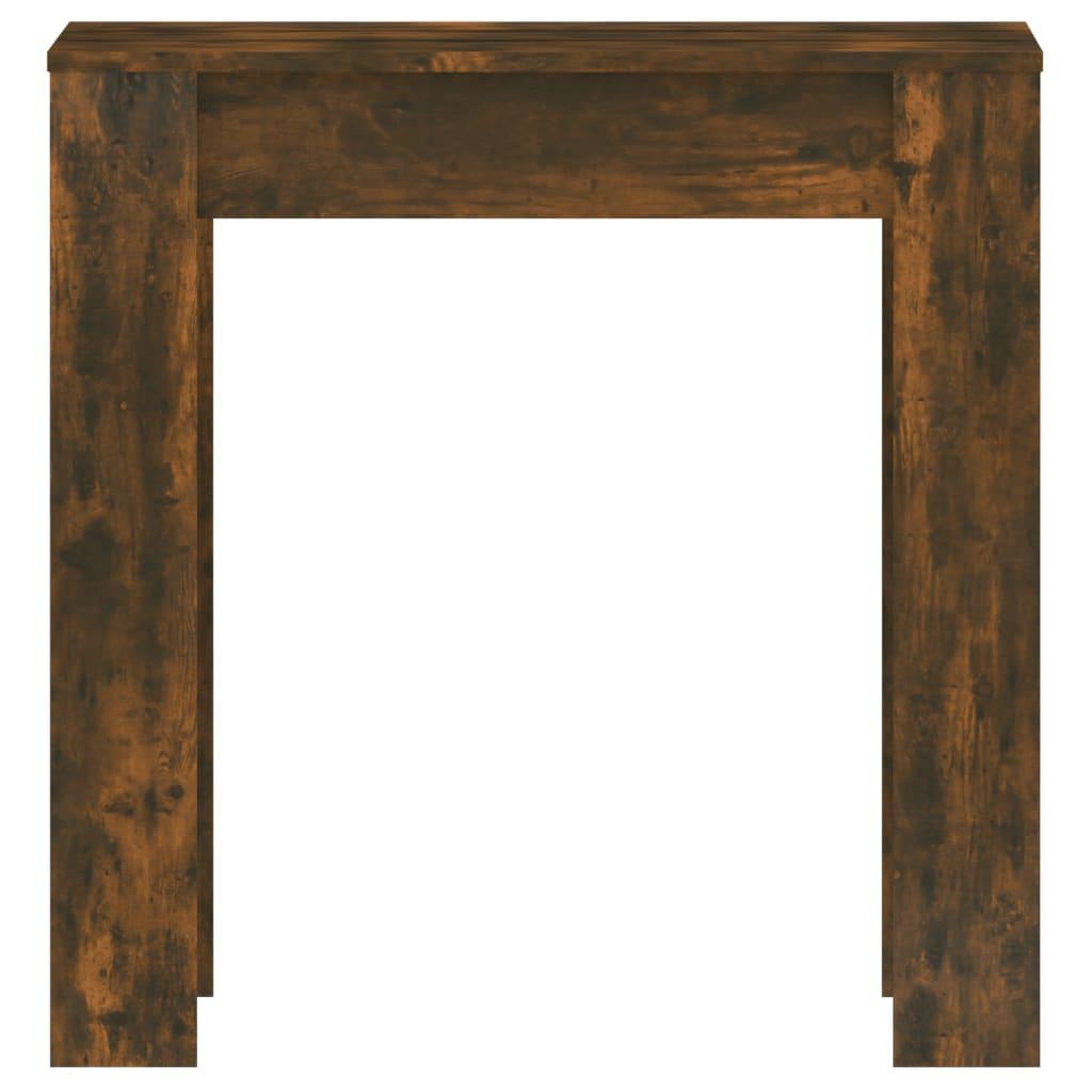 Voir la diapositive 4 : VIDAXL Table a manger chene fume 140x74,5x76 cm bois d'ingenierie