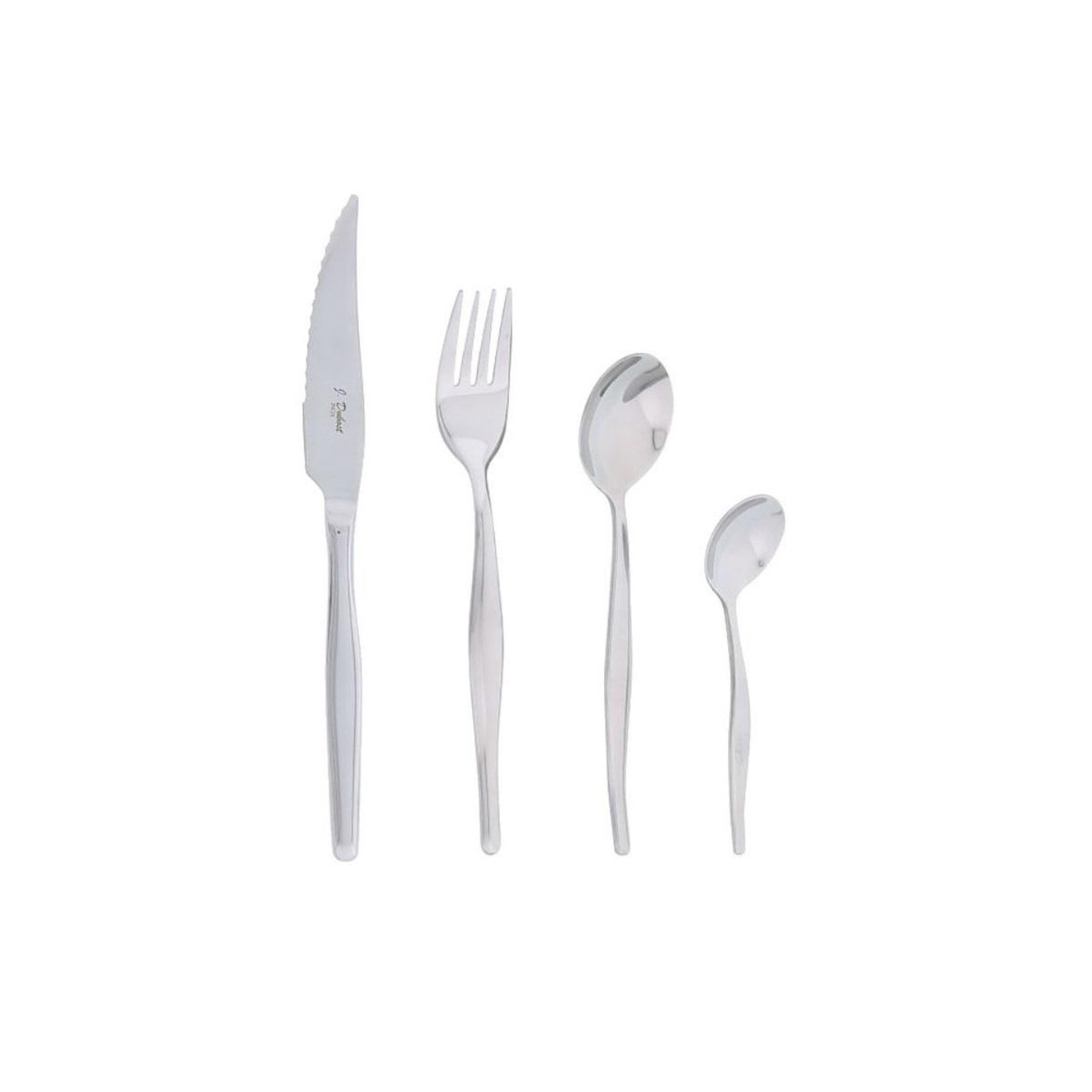 Voir la diapositive 2 : Jean dubost Ménagère 24 pièces inox - NV080990X01047