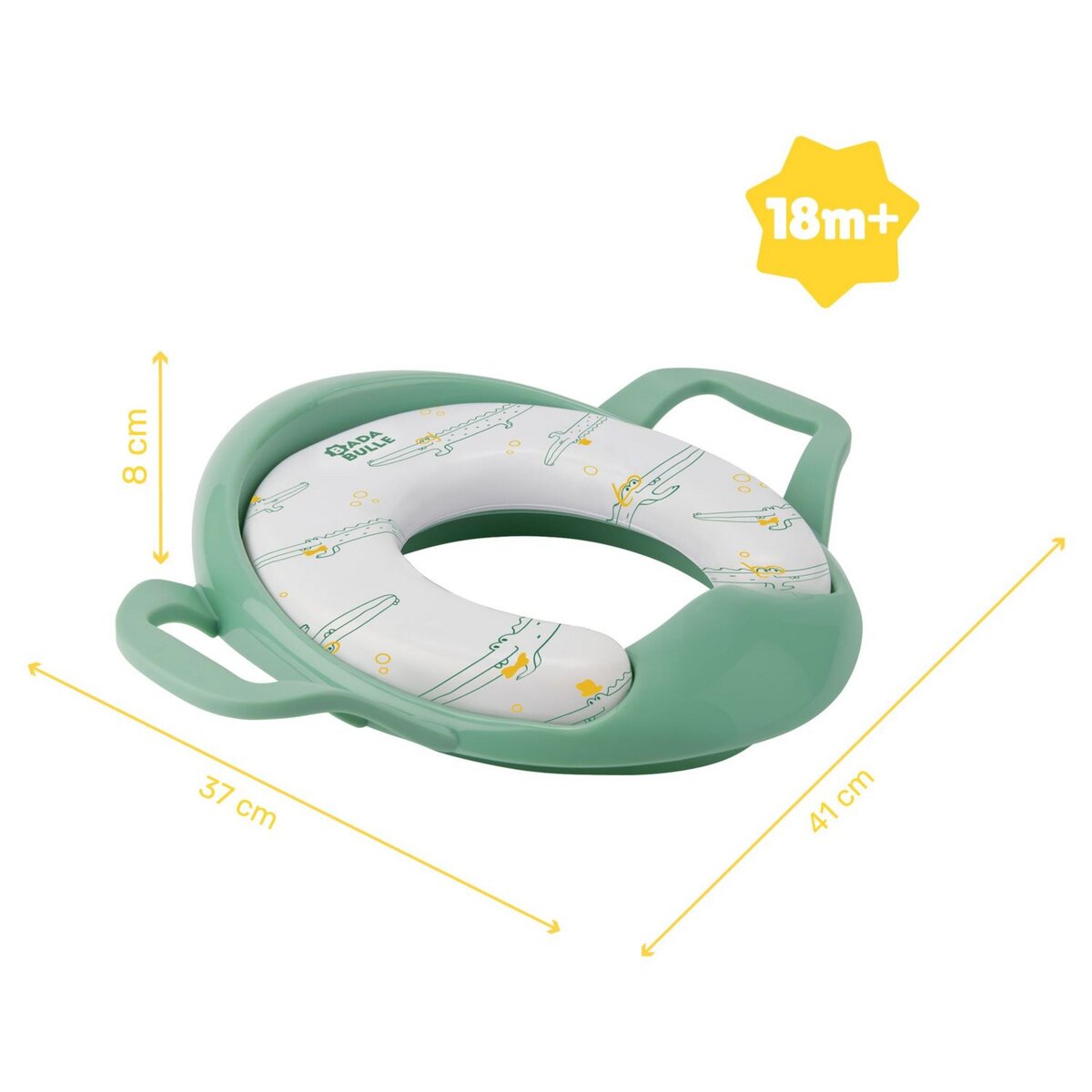 BADABULLE Réducteur de toilette confort avec poignées 