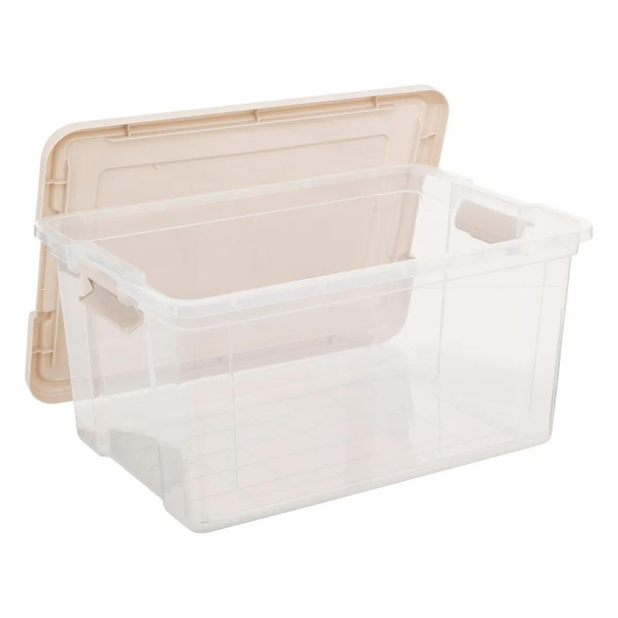 Voir la diapositive 3 : FIVE Lot de 2 boîtes de rangement  tide'n  30l transparent