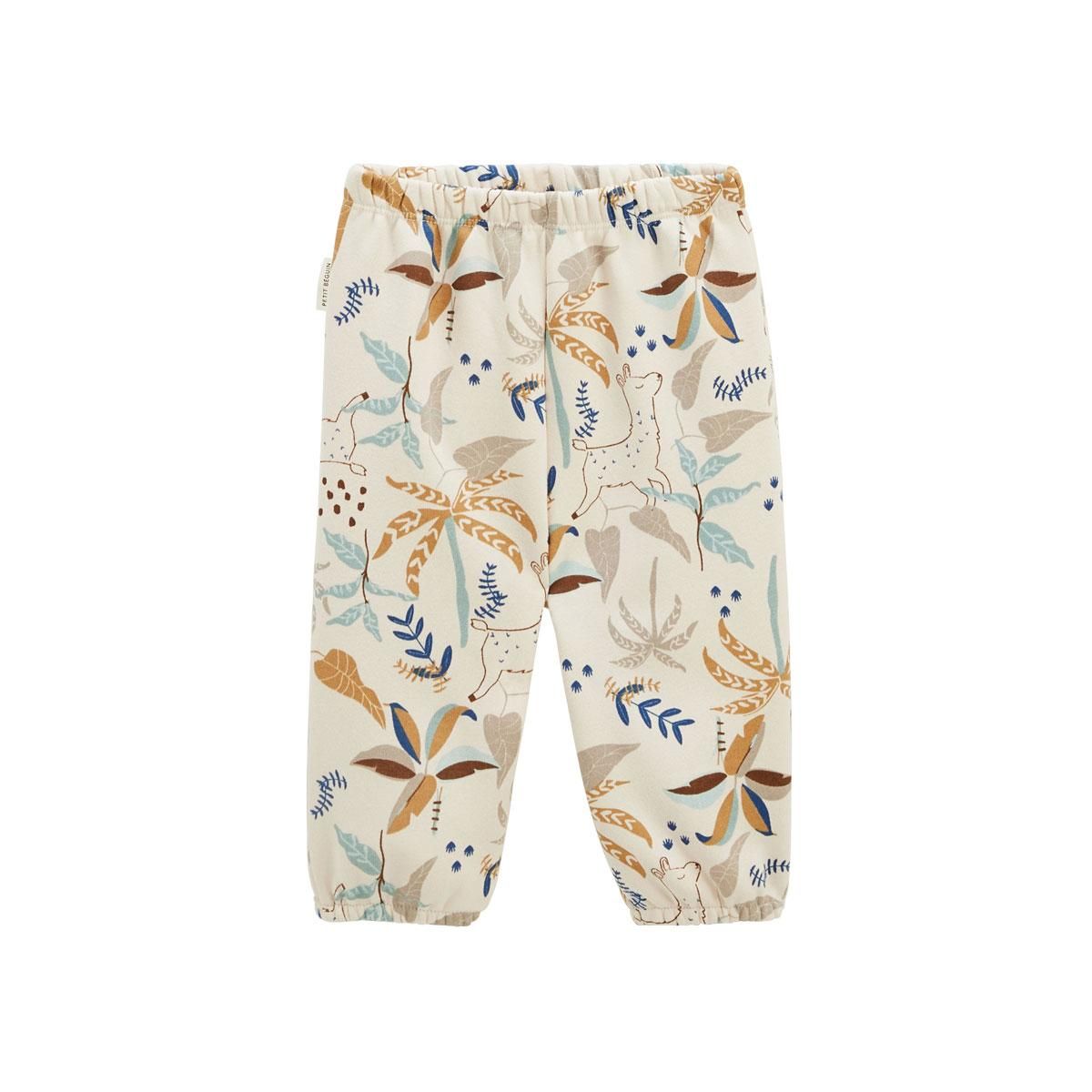 Petit Béguin Ensemble bébé sweat-shirt en sherpa et pantalon en molleton Lamascotte