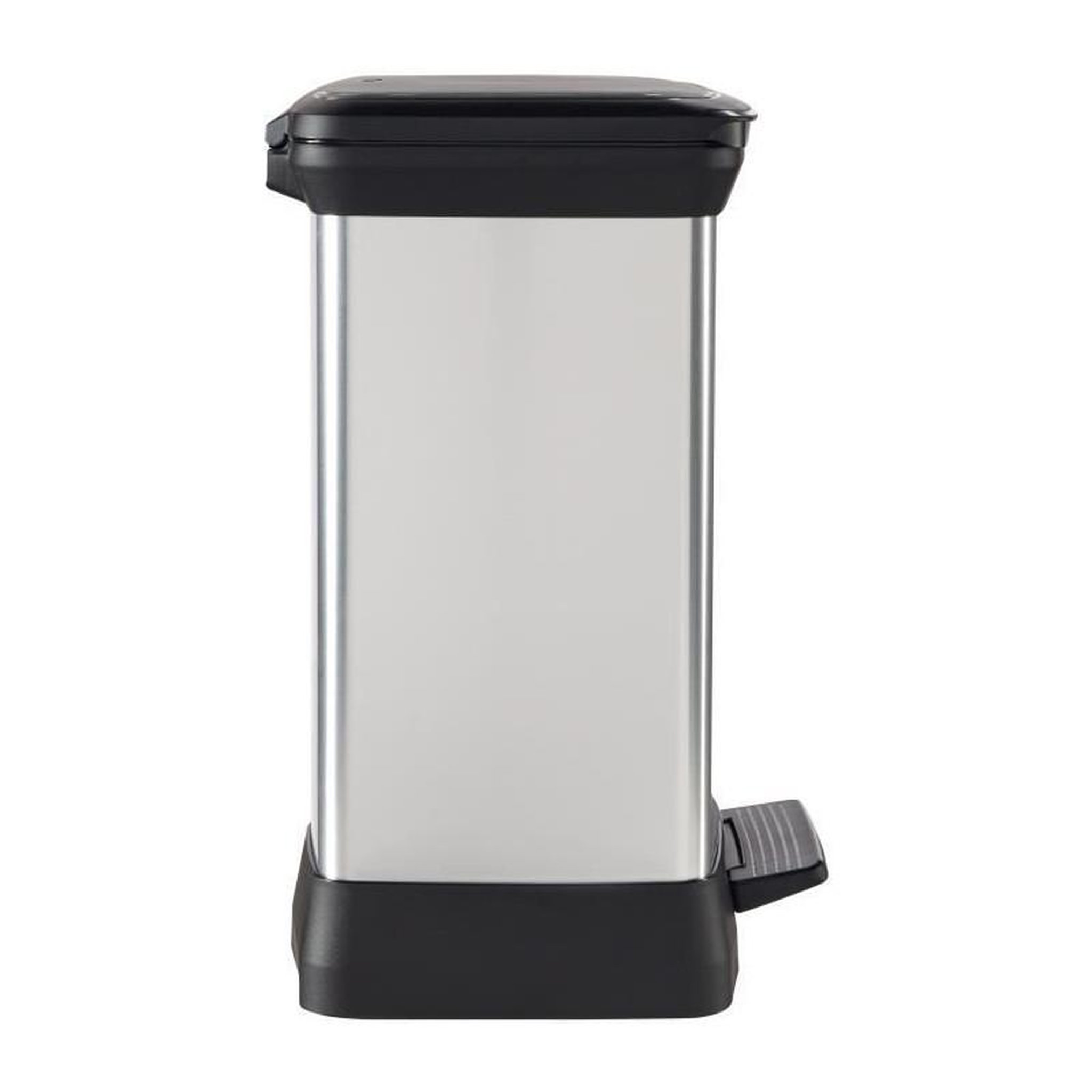 Voir la diapositive 6 : CURVER Curver Poubelle duo a pédale Deco 28 L Argenté 240638