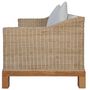 Voir la diapositive 4 : VIDAXL Canape a 2 places avec coussins Rotin naturel