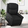 Voir la diapositive 2 : VIDAXL Fauteuil de massage inclinable noir brillant similicuir
