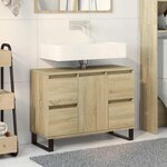 VIDAXL Armoire salle de bain chene sonoma 80x33x60cm bois d'ingenierie