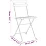 Voir la diapositive 6 : VIDAXL Chaises de bistrot pliantes lot de 2 Bois de teck solide acier