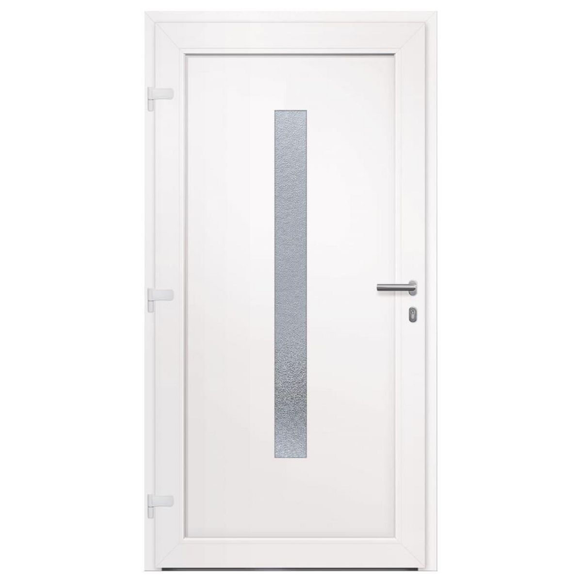 VIDAXL Porte d'entree Blanc 108x208 cm PVC