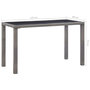 Voir la diapositive 5 : VIDAXL Table de jardin Anthracite 123x60x74 cm Résine tressée