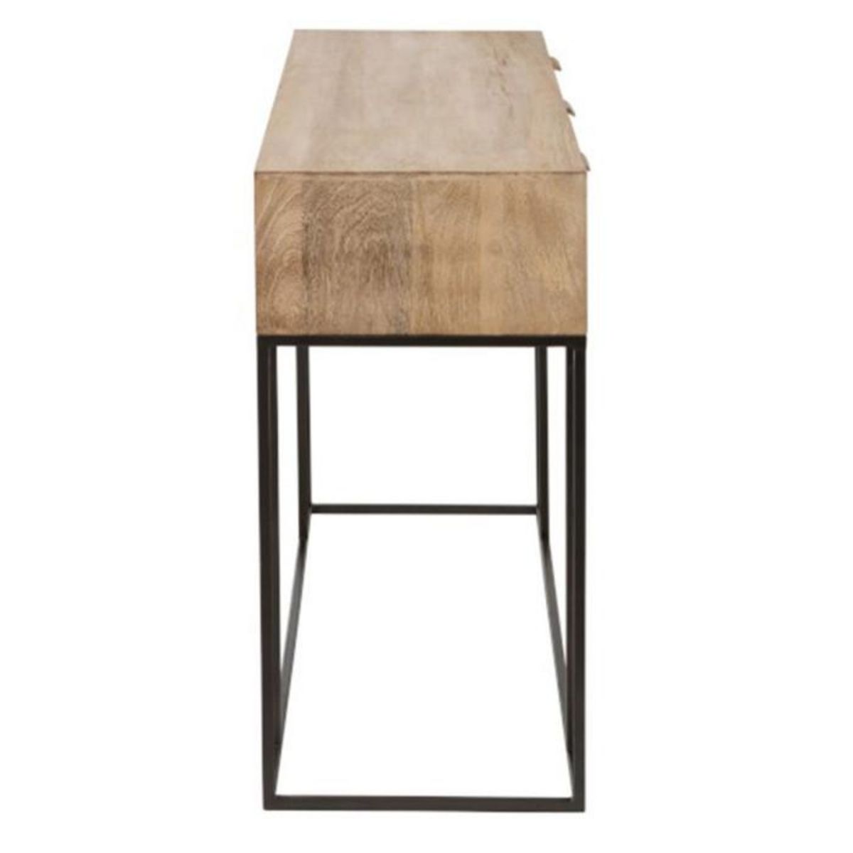 Paris Prix Console 3 Tiroirs en Bois  Bombay  120cm Naturel