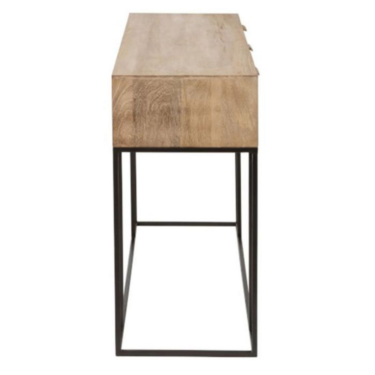 Paris Prix Console 3 Tiroirs en Bois  Bombay  120cm Naturel