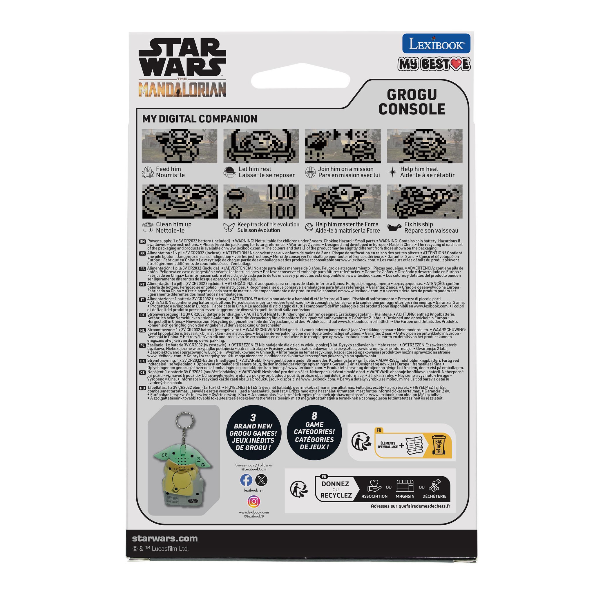 Voir la diapositive 4 : Lexibook Console My Best-E® comprenant 3 jeux de l'univers Disney Star Wars