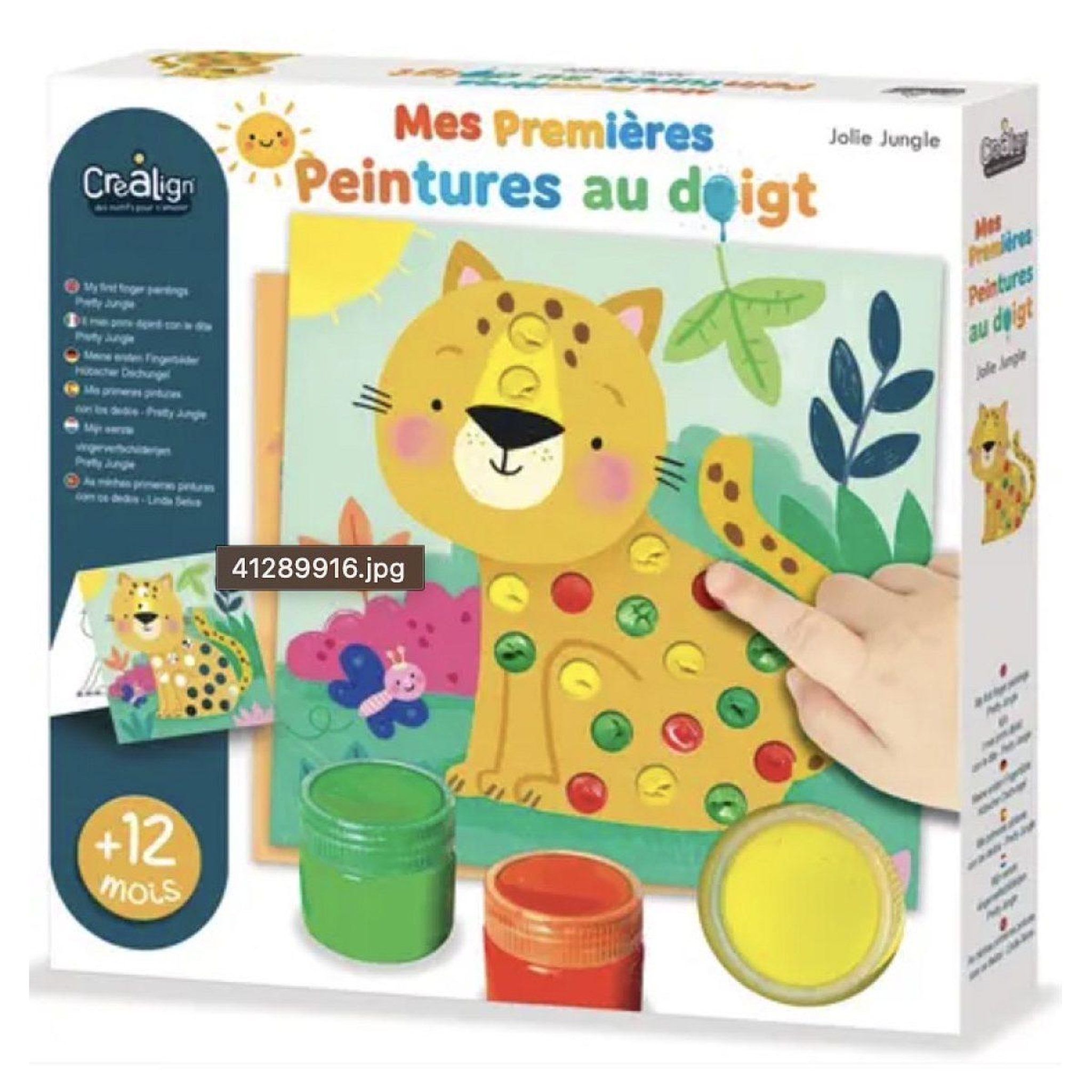 CREALIGN Mes premieres peintures au doigt jolie jungle