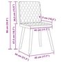 Voir la diapositive 6 : VIDAXL Chaises a manger lot de 2 gris nuage tissu