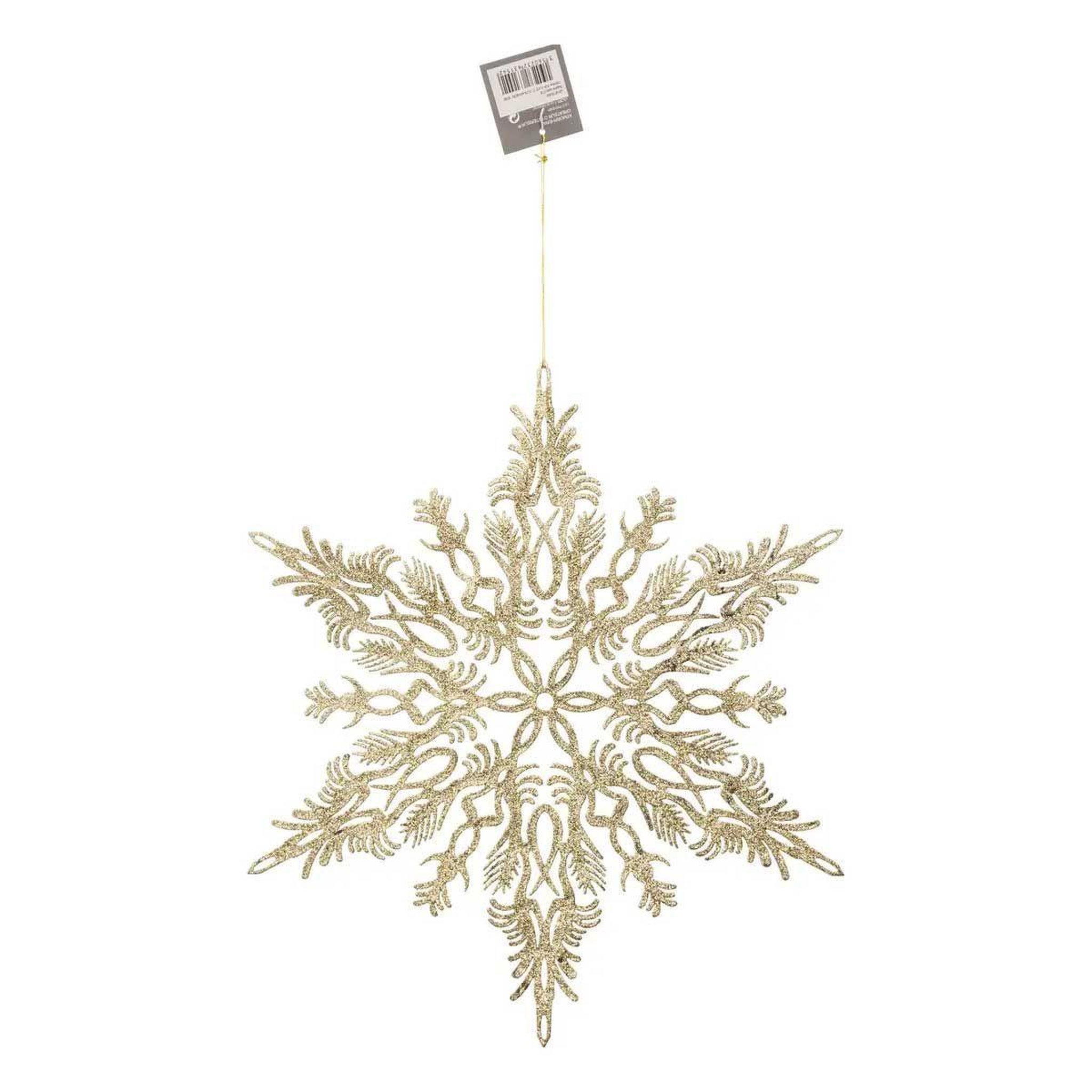 Voir la diapositive 2 : ATMOSPHERA Sujet de noël  flocon arabesque  35cm or