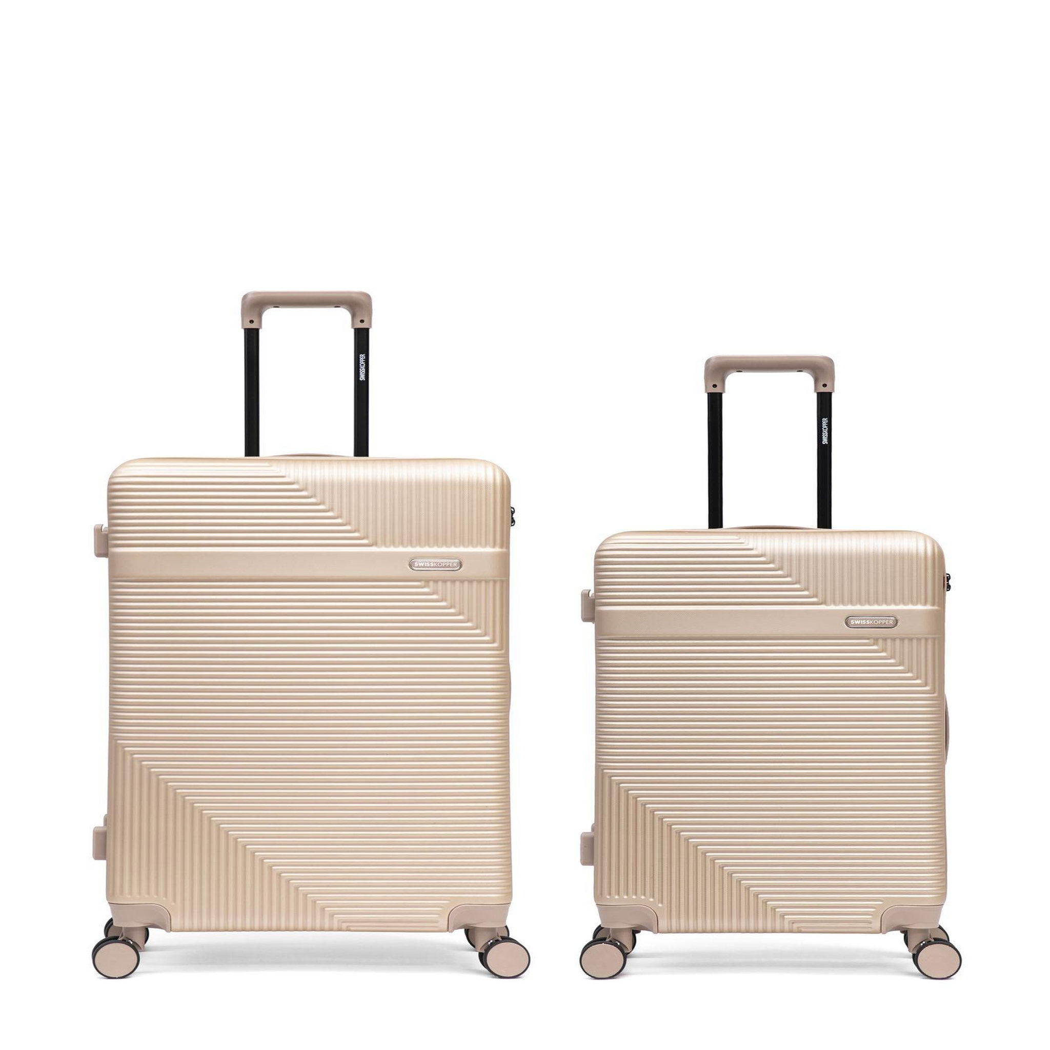 SWISS KOPPER Lot de 2 Valises Rigides Grand Format et Taille Moyenne WOHLEN